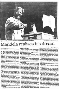 Open secret ... Nelson Mandela votes for the first time in Inanda